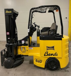 2008 Bendi B40/48E-180D 4000 LB Capacity Electric Forklift Turret 3 Stage Mast