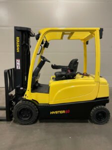 HYSTER 6000 LB 3 Stage Mast Electric Pneumatic Tire Forklift